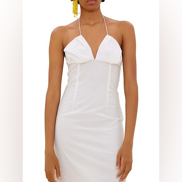 Jacquemus Bambino Halterneck Pleated Dress - Picture 2 of 7